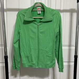 Danskin Now Vibrant Green Bomber Jacket
